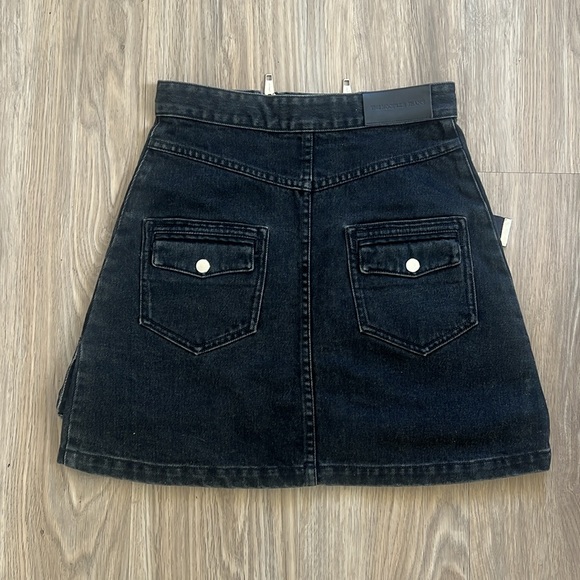 The Kooples Jean Denim Mini Skirt- utiliarian style - Picture 2 of 5